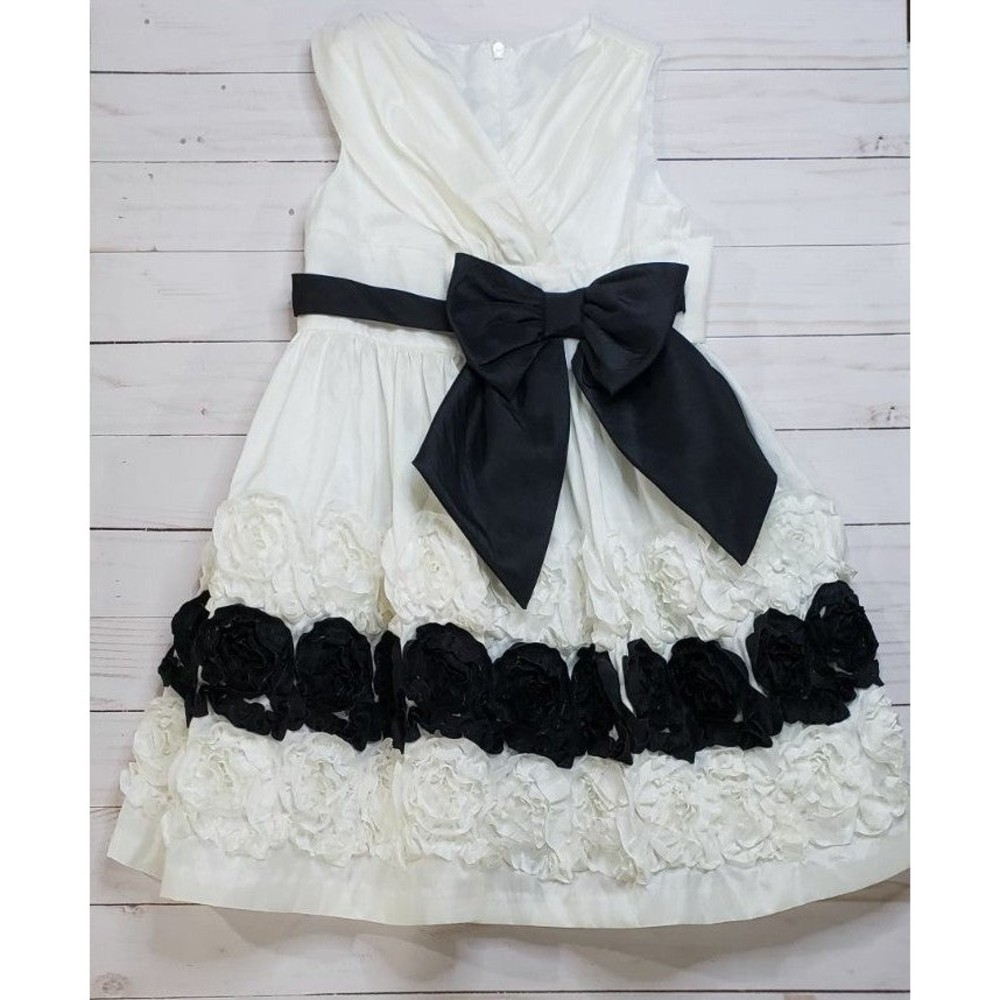 Bonnie Jean Girls Ivory Taffeta Dress 4T